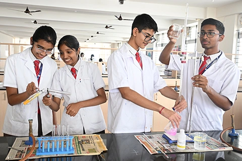 Students in Montessori class